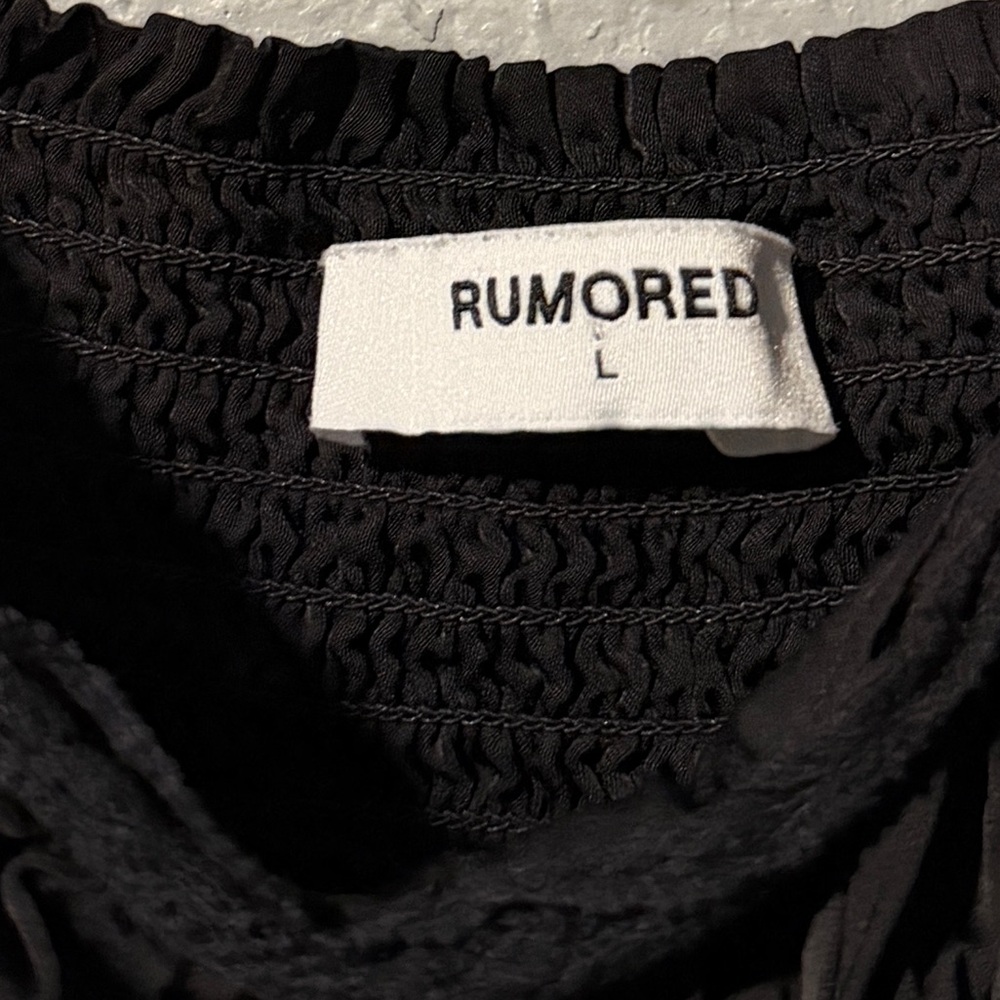 Rumored Napa Valley Mini Dress In Black Size L - Picture 5 of 6